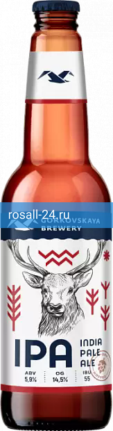 Светлое пиво Горьковская Пивоварня Индийский Пэйл Эль Бутылка