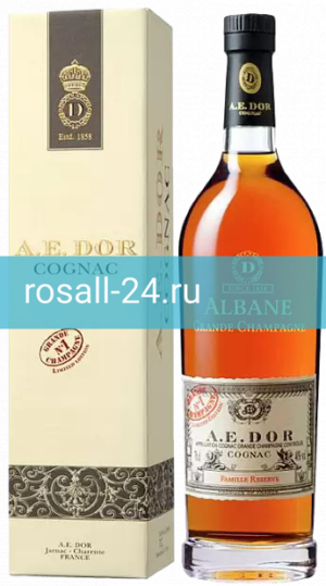 Коньяк A.E. Dor Albane Grande Champagne, в подарочной упаковке